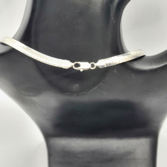 Vintage Milor Sterling Silver Omega Chain 17" - Picture 4 of 8